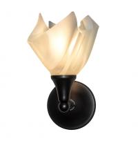 Meyda Yellow 71397 - 9" Wide Metro Blanco Swirl Wall Sconce