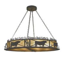 Meyda Yellow 73485 - 60"L Personalized Chimney Rock Inverted Pendant