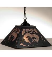 Meyda Yellow 73908 - 16"Sq Loon Pendant