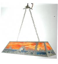 Meyda Yellow 81119 - 48" Long Leaping Bass Oblong Pendant