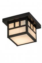 Meyda Yellow 87230 - 8"Sq Hyde Park Double Bar Mission Flushmount