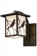 Meyda Yellow 87906 - 6.5"W Hyde Park Song Bird Curved Arm Wall Sconce