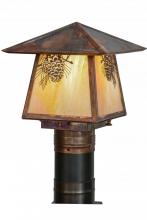 Meyda Yellow 92520 - 8"Sq Stillwater Winter Pine Post Mount