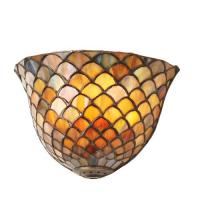 Meyda Yellow 99197 - 8" Wide Tiffany Fishscale Wall Sconce