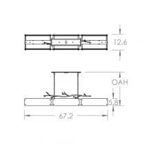 Hammerton PLB0032-0D-GB-FG-001-E2 - Ironwood Linear - 67-Inch
