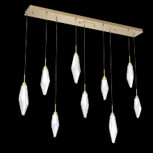 Hammerton PLB0050-09-GB-CC-C01-L1 - Rock Crystal Linear 9pc Multi-Pendant
