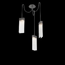 Hammerton SCB0042-03-GP-CR-C01-L3 - Parallel Glass Round 3pc Swag Multi-Pendant