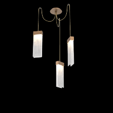 Hammerton SCB0042-03-NB-CG-C01-L3 - Parallel Glass Round 3pc Swag Multi-Pendant