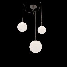 Hammerton SCB0092-03-FB-WL-C01-L3 - Gaia Round 3pc Swag Multi-Pendant