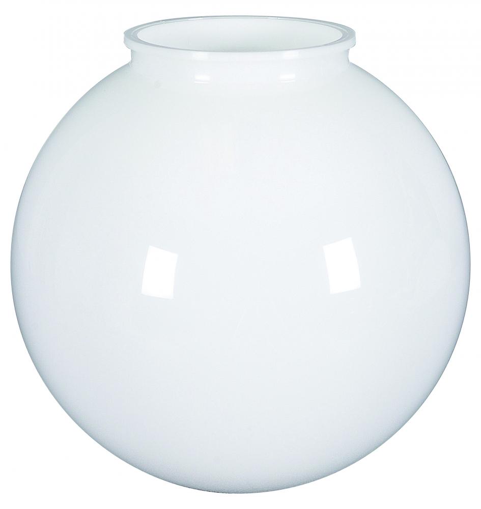 8IN WH ACRYLIC BALL 4IN FTR