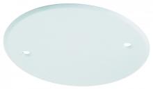 American De Rosa Lamparts E296 - 5IN WH FLAT PLATE- SCREW HOLES