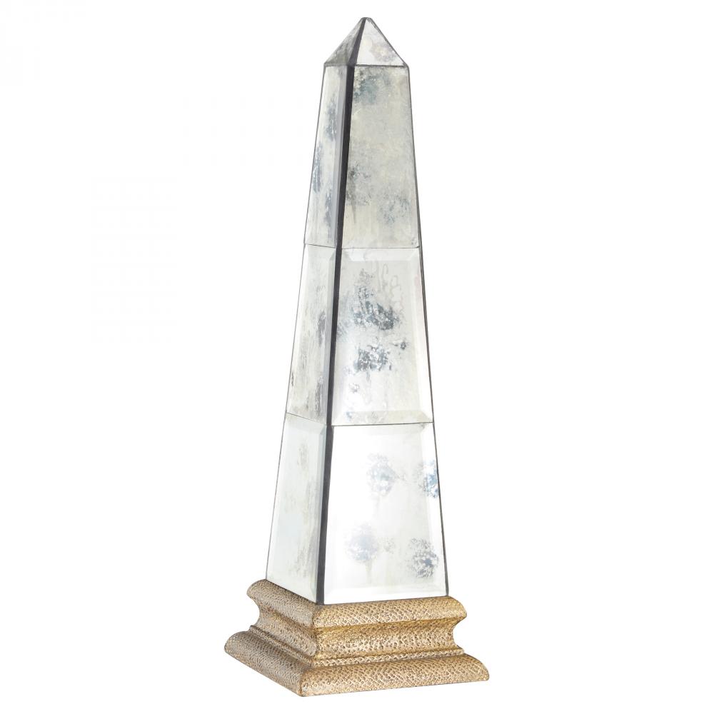 Luxor Obelisk Designed by J Kent Martin Antique Brass - Small