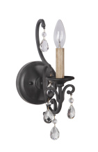 Craftmade 38961-MBK - 1 Light Wall Sconce