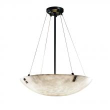 Justice Design Group CLD-9662-35-NCKL-F2 - 24" Pendant Bowl w/ PAIR SQUARE FINIALS
