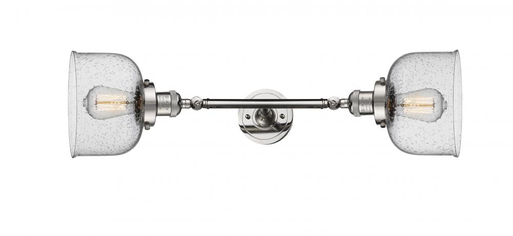 Bell - 2 Light - 8 inch - Polished Nickel - Adjustable Bath Vanity Light