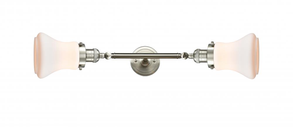 Bellmont - 2 Light - 6 inch - Brushed Satin Nickel - Adjustable Bath Vanity Light
