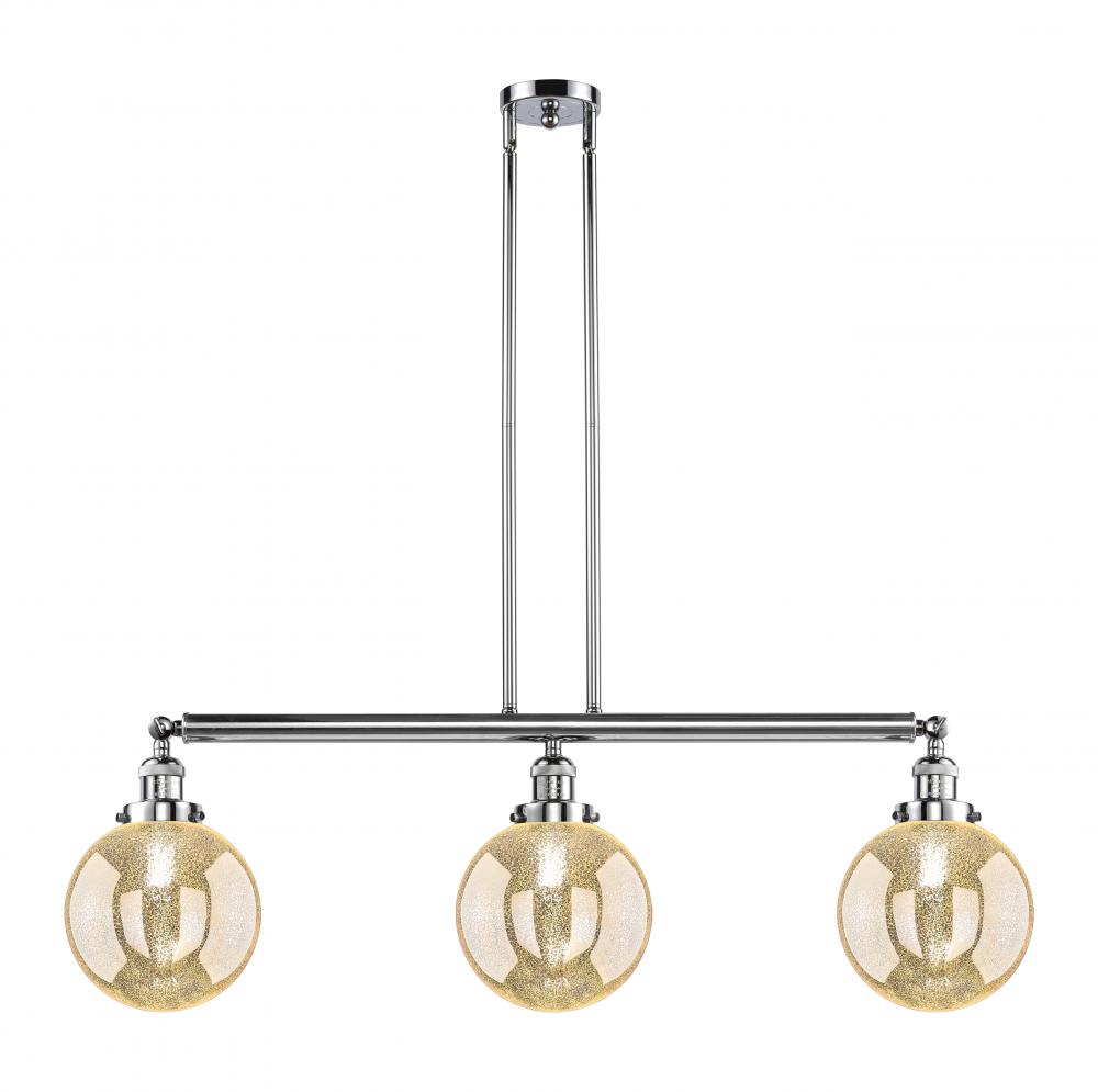 Beacon - 3 Light - 41 inch - Polished Chrome - Stem Hung - Adjustable Island Light