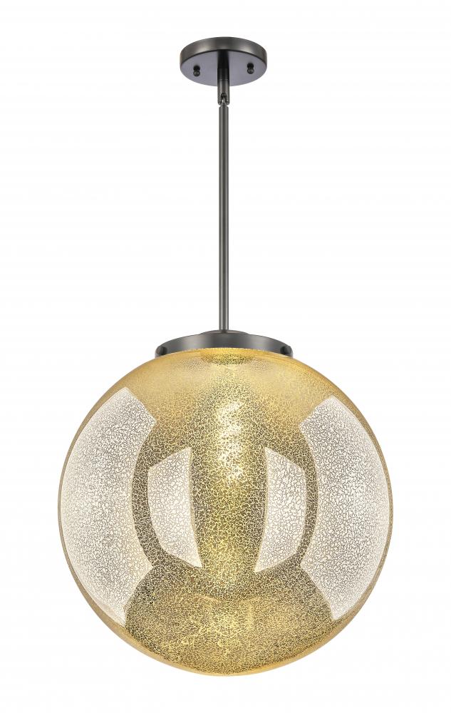 Beacon - 1 Light - 16 inch - Matte Black - Stem Hung - Pendant