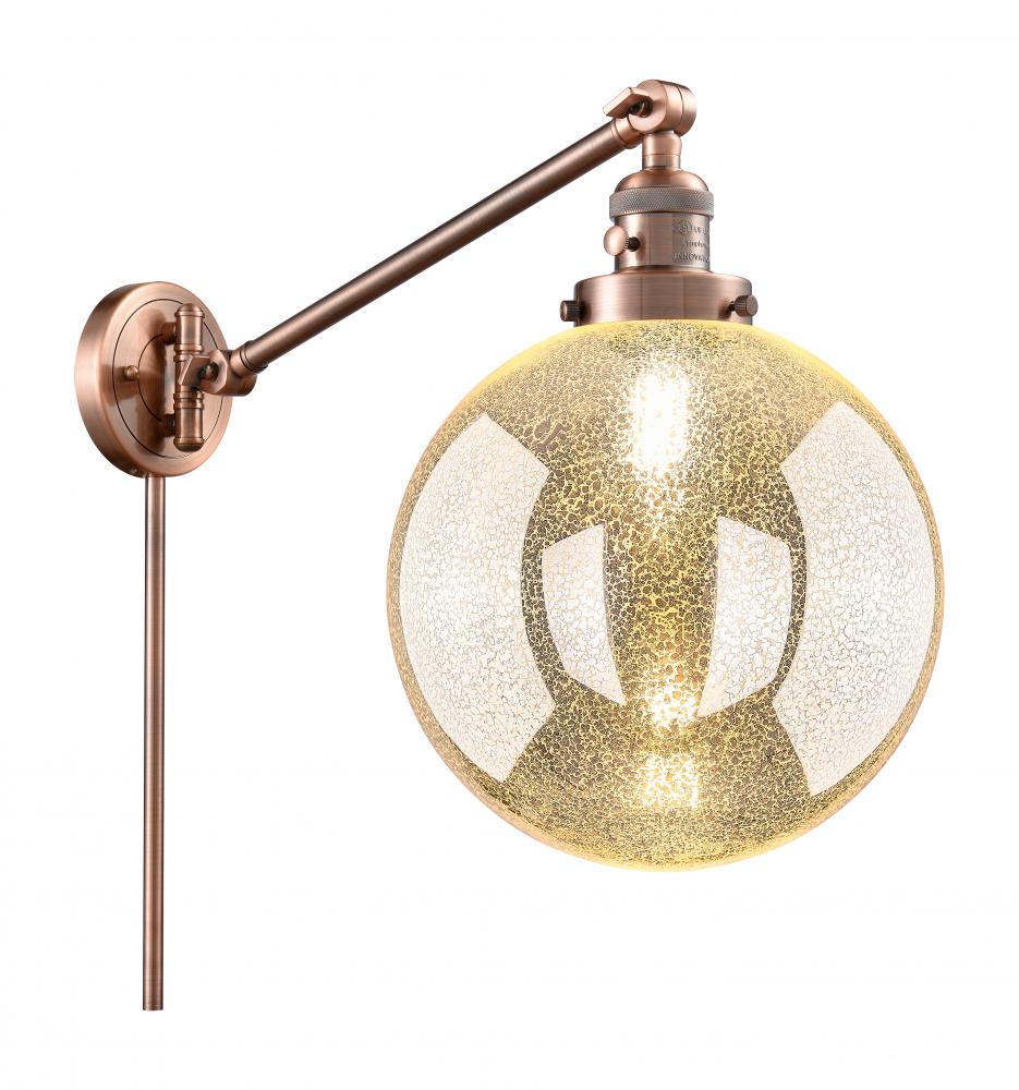 Beacon - 1 Light - 10 inch - Antique Copper -Adjustable Swing Arm