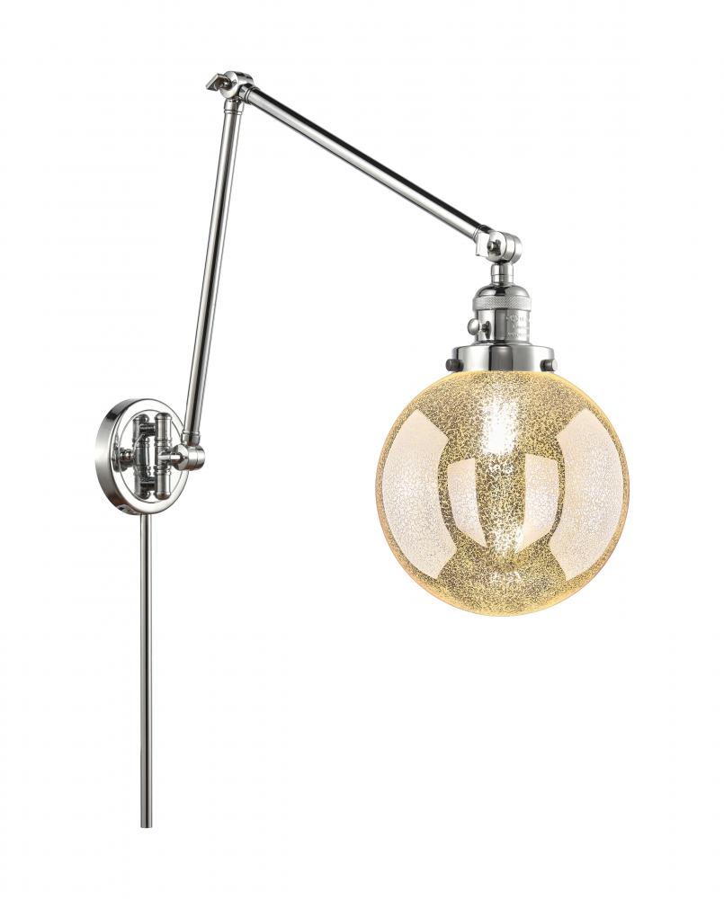 Beacon - 1 Light - 8 inch - Polished Chrome -Adjustable Swing Arm