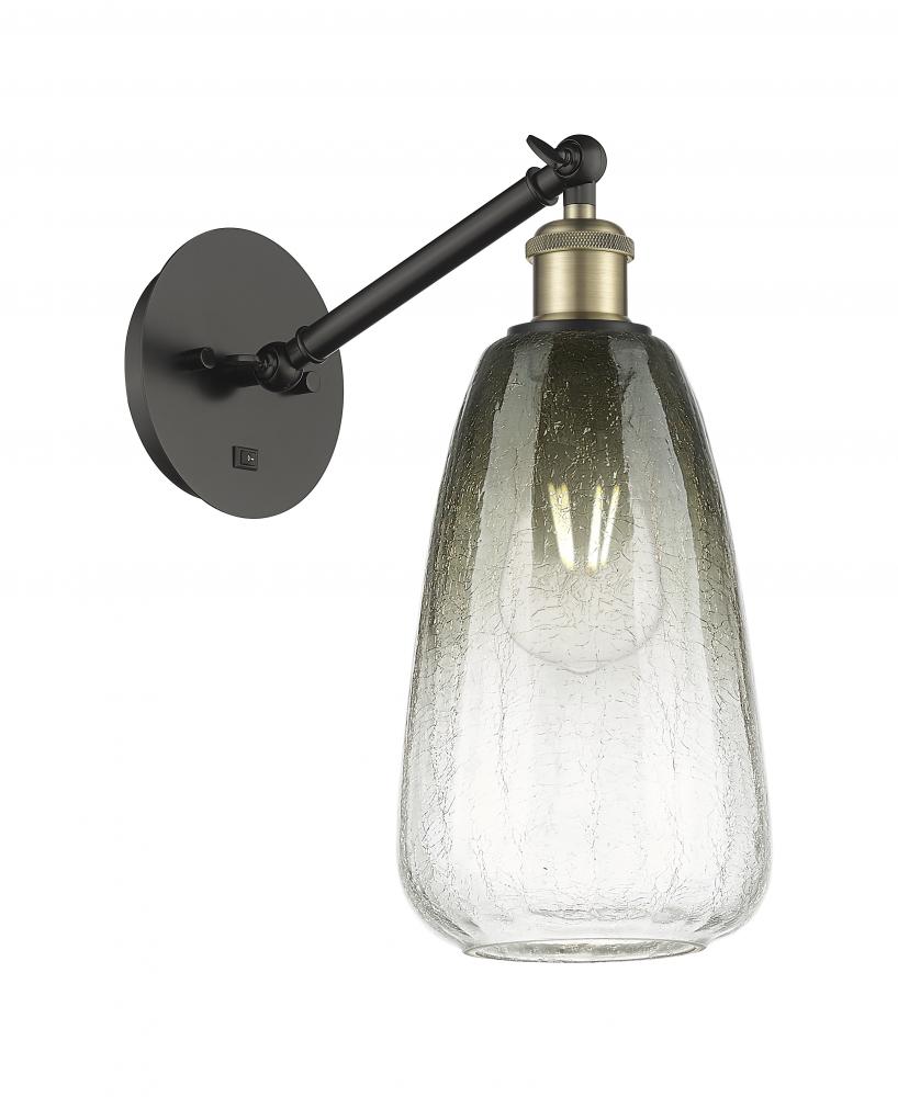 Brookhaven Almond - 1 Light - 6 inch - Black Antique Brass - Sconce