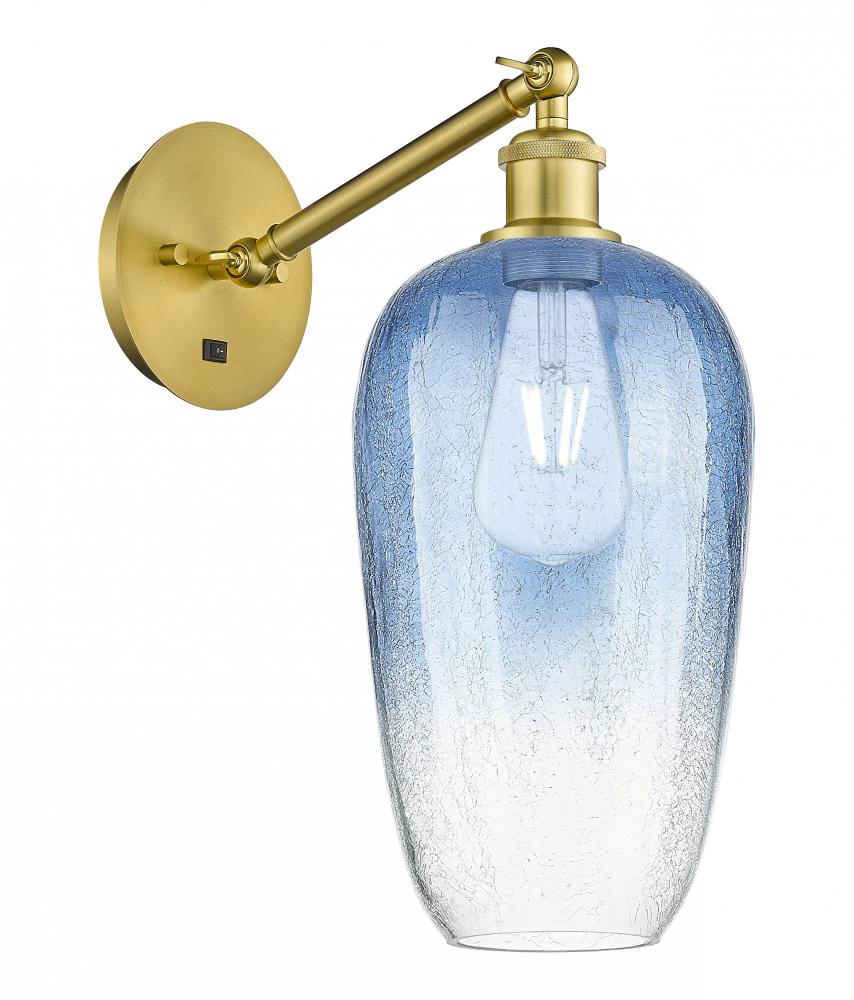 Brookhaven Flute - 1 Light - 7 inch - Satin Gold - Sconce