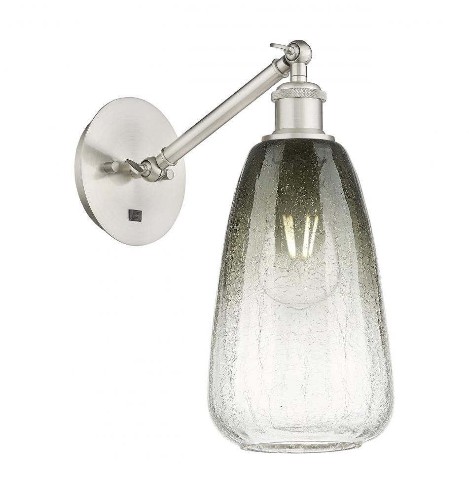 Brookhaven Almond - 1 Light - 6 inch - Brushed Satin Nickel - Sconce