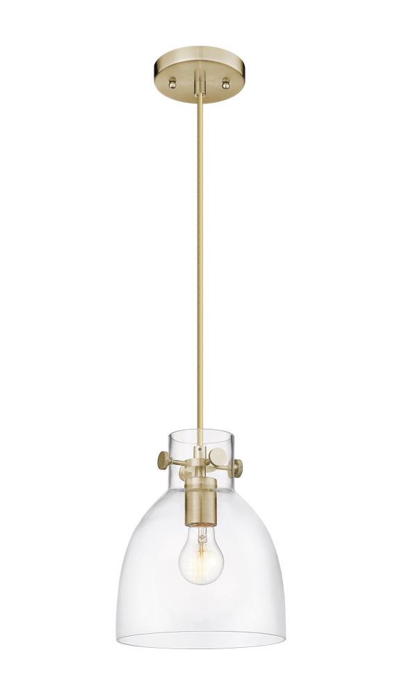 Newton Bell - 1 Light - 8 inch - Chanpagne Bronze - Cord hung - Pendant