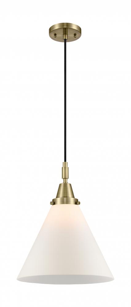 Cone - 1 Light - 12 inch - Brushed Satin Nickel - Mini Pendant