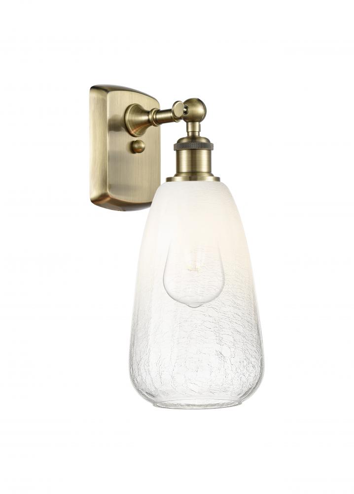 Brookhaven Almond - 1 Light - 6 inch - Antique Brass - Sconce