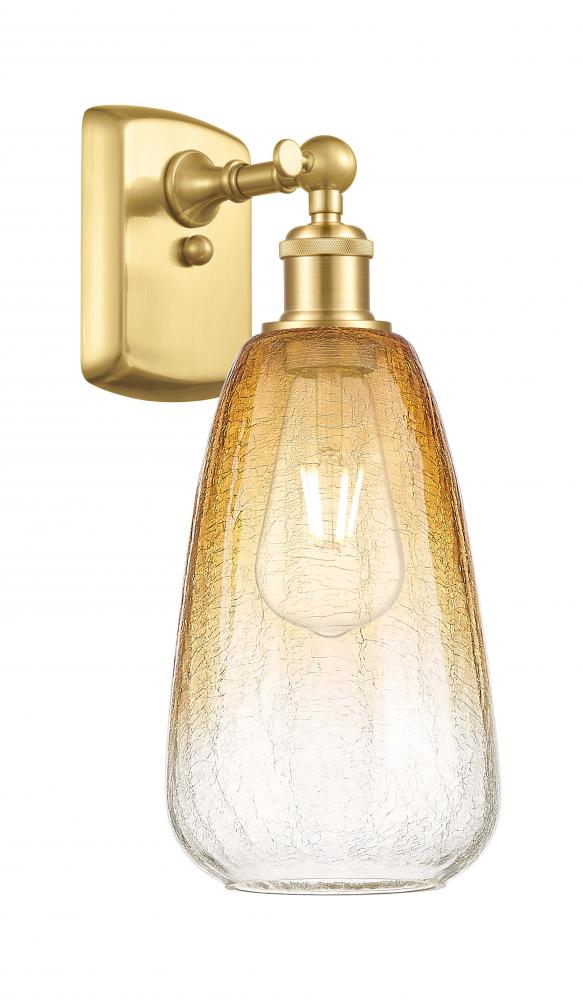 Brookhaven Almond - 1 Light - 6 inch - Satin Gold - Sconce