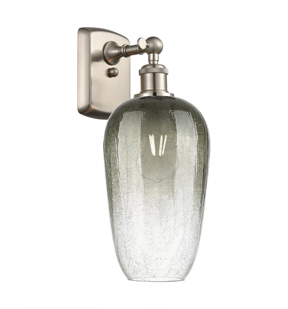 Brookhaven Flute - 1 Light - 7 inch - Brushed Satin Nickel - Sconce