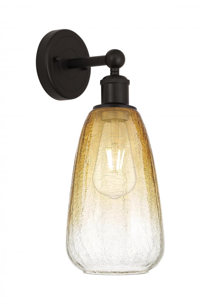 Brookhaven Almond - 1 Light - 6 inch - Oil Rubbed Bronze - Sconce