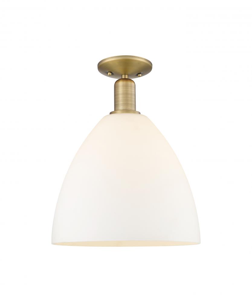 Bristol - 1 Light - 12 inch - Champagne Bronze - Semi-Flush Mount