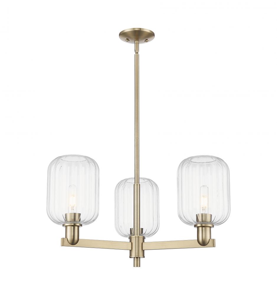 Preston - 3 Light - 18 inch - Satin Nickel - Flush Mount