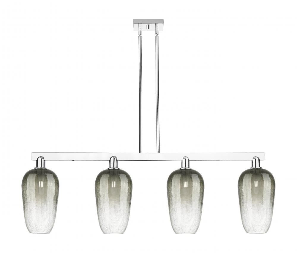 Brookhaven Flute - 4 Light - 48 inch - Polished Chrome - Cord hung - Island Light