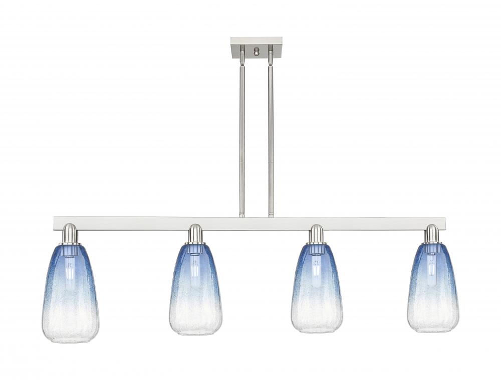 Brookhaven Almond - 4 Light - 48 inch - Brushed Satin Nickel - Cord hung - Island Light