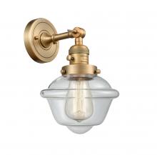 Innovations Lighting 203SW-BB-G532-LED - Oxford - 1 Light - 8 inch - Brushed Brass - Adjustable Sconce