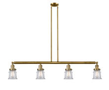 Innovations Lighting 214-BB-G182S - Canton - 4 Light - 51 inch - Brushed Brass - Stem Hung - Adjustable Island Light