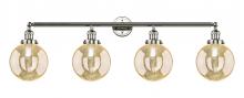 Innovations Lighting 215-PN-G208-8 - Beacon - 4 Light - 44 inch - Polished Nickel - Adjustable Bath Vanity Light