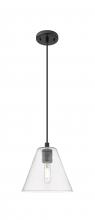 Innovations Lighting 434-1P-BK-GBC-82 - Crown Point - 1 Light - 8 inch - Matte Black - Pendant