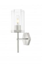 Innovations Lighting 463-1W-SN-G463-8CL - Blakeley - 1 Light - 5 inch - Satin Nickel - Sconce