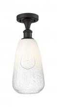 Innovations Lighting 516-1C-OB-G480-6OP - Brookhaven Almond - 1 Light - 6 inch - Oil Rubbed Bronze - Semi-Flush Mount