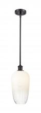 Innovations Lighting 516-1S-OB-G484-7OP - Brookhaven Flute - 1 Light - 7 inch - Oil Rubbed Bronze - Stem hung - Mini Pendant