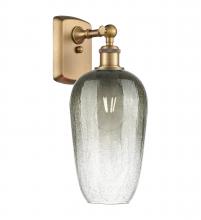 Innovations Lighting 516-1W-BB-G484-7SL - Brookhaven Flute - 1 Light - 7 inch - Brushed Brass - Sconce