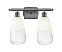 Innovations Lighting 516-2W-OB-G480-6OP - Brookhaven Almond - 2 Light - 16 inch - Oil Rubbed Bronze - Bath Vanity Light