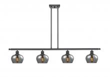 Innovations Lighting 516-4I-BK-G93 - Fenton - 4 Light - 48 inch - Matte Black - Cord hung - Island Light