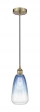 Innovations Lighting 616-1P-AB-G480-6SB - Brookhaven Almond - 1 Light - 6 inch - Antique Brass - Cord hung - Mini Pendant