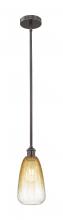 Innovations Lighting 616-1S-OB-G480-6AM - Brookhaven Almond - 1 Light - 6 inch - Oil Rubbed Bronze - Stem hung - Mini Pendant