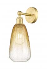 Innovations Lighting 616-1W-SG-G480-6AM - Brookhaven Almond - 1 Light - 6 inch - Satin Gold - Sconce